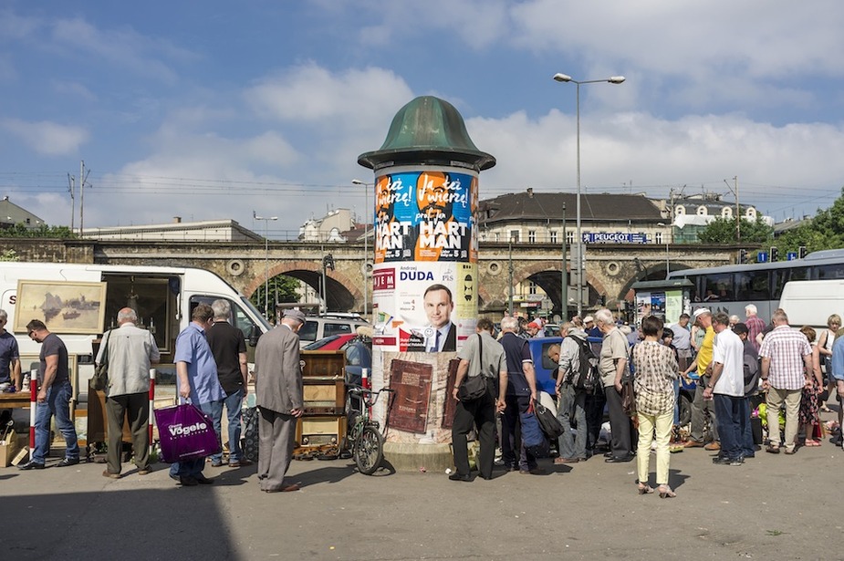 Hala Targowa Sunday Fea Market, Krakow, Poland