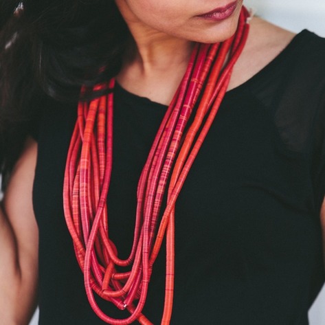 Vintage Red “Confidence” Beads