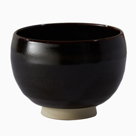 Yukio Black Ohi Style Ceramic Bowl