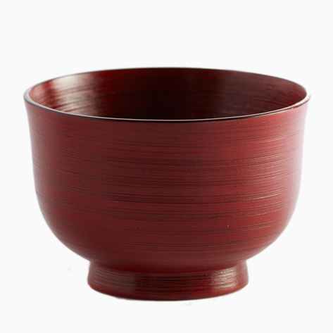 Juzo Red Lacquer Bowl from Wajima, Japan