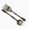 Brass Serving Forks